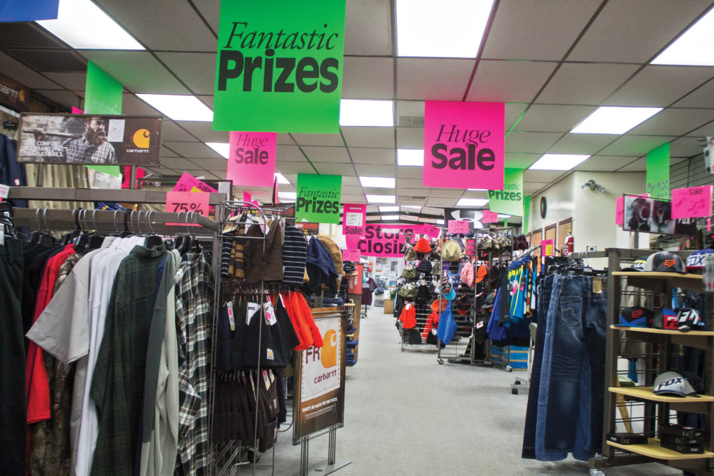 It has been an emotional roller coaster for the Smolnikar family as they sell off their Bowman business and relocate to Bozeman, Mont., to be closer to family. A large liquidation sale aims to sell all merchandise and fixtures. (Pioneer Photo by Bryce Martin)